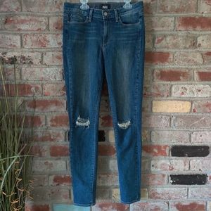 Paige Distressed Ultra Skinny Jeans